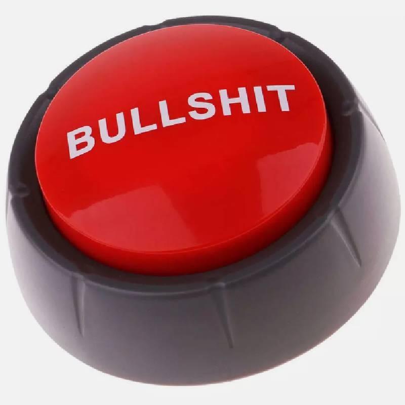 Jest Button Bullshit Office Answer Toys Supplies Novelty Desktop Joke Party