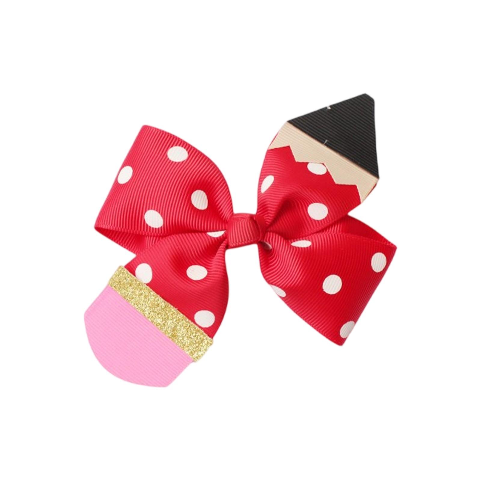 

Неоновый бант для девочки с клипсой, подходит для аксессуаров для волос для детей и подростков One Size