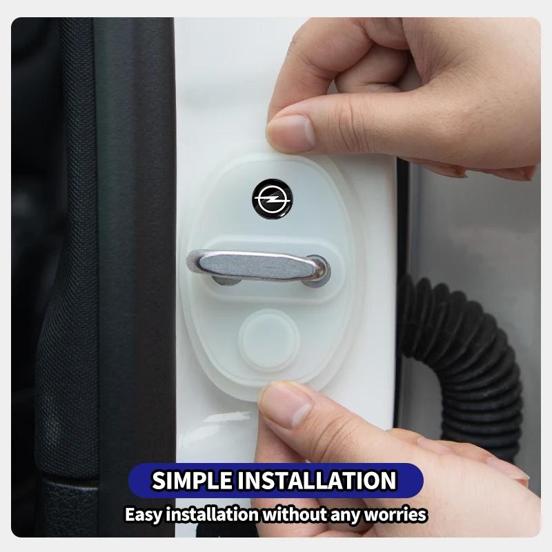 Silikon Bil Dörrskydd - Stötsäkert, Ljudlöst, Dammtätt För Opel Astra H G J Insignia Mokka Zafira Corsa Vectra C D Antara