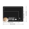 1pc Black Letter Coffee Printed Coffee Machine Mat Modern Minimalist Style Kitchen Counter Quick Water Absorption Drying Mat