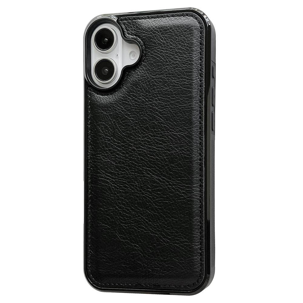 For iPhone 17 Case Calf Texture PU Leather Anti Fingerprint Back Phone Cover
