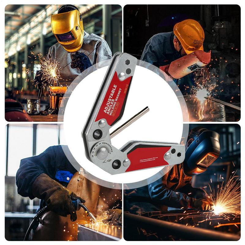 Welding Positioner Adjustable Angles 20-200 Welder Tool Heavy Duty Switchable Welding Magnets For Workshop Automotive Shipyard