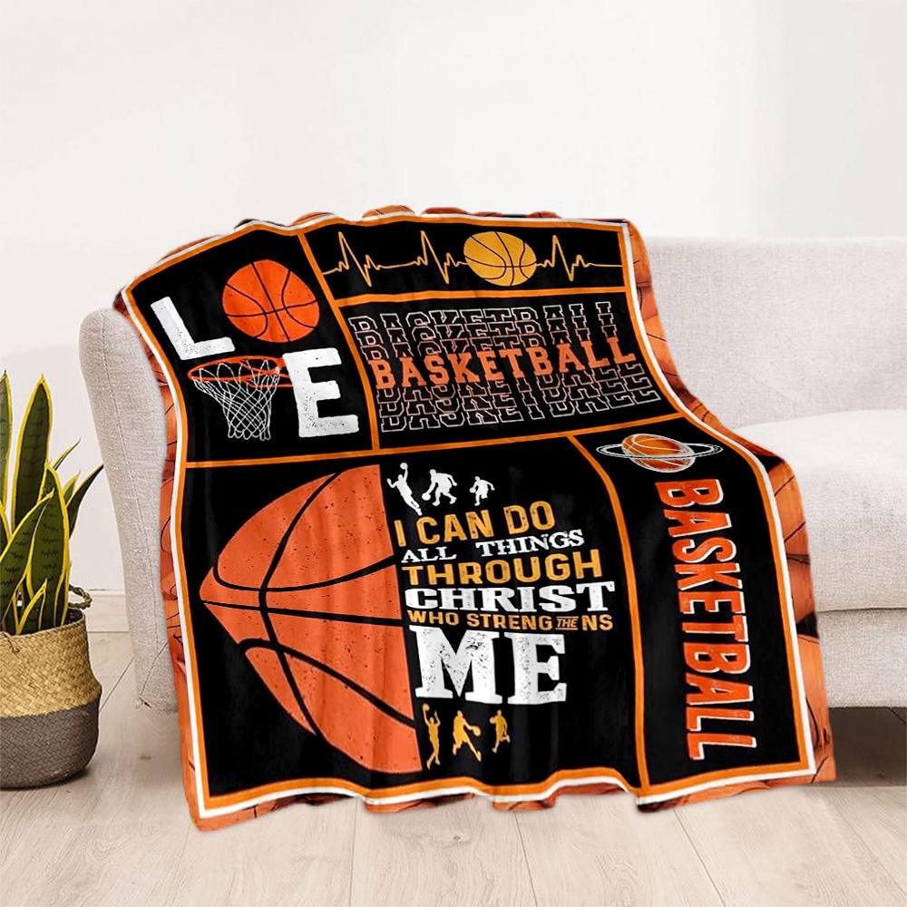 Basketball Faith Strength Blankets are suitable for living rooms, bedrooms, camping, and other places, making them an ideal choice for gifts.
