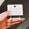 2026 New Arrival Temperament Black Enamel Square Drop Dangle Earrings for Women Vintage Hoop Korean Earrings Bride Jewelry Gift