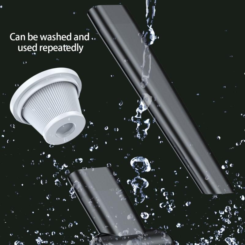 Wireless Handheld Vacuum 45W 6Kpa Suction Multi Attachments LED Indicator Low Noise Car Vacuum