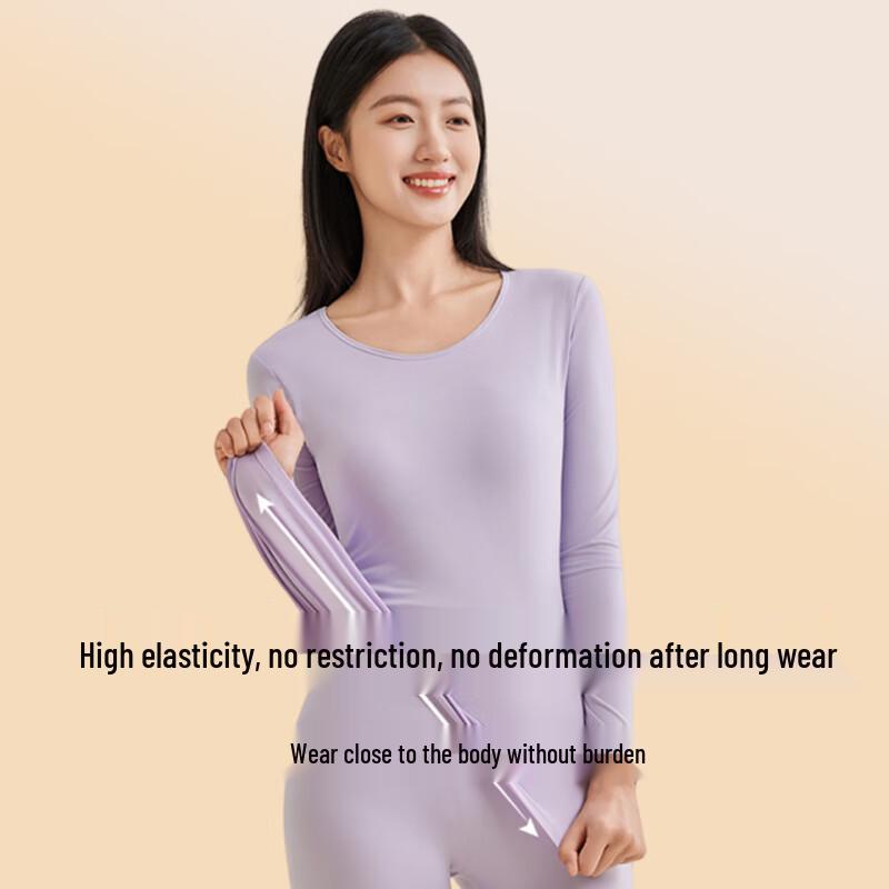 Xueqiman Damen Thermounterwäsche-Set mit Kamelienöl