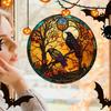 Halloween Pvc Static Glass Stickers Castle Cat Removable Non Adhesive WindowDecals for Party Home Decoration Haunted House Props