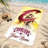 Cleveland Cavaliers Custom Name Beach Towels Also Serve As Bath Towels Summer Essential a Musthave for the Outdoors the Beach and the Pool