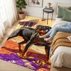 Rottweiler Alert Living Room Non-Slip Area Rug Soft Carpet for Bedroom Game Playroom Sofa Office Home Decor Doormat Christmas Gift C9211650