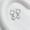 4Pairs Heart and Butterfly Earrings Stylish Drop Earrings Earwear for Women Girl