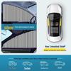 Automatic Retractable Car Sunshade with Magnetic Privacy Curtain