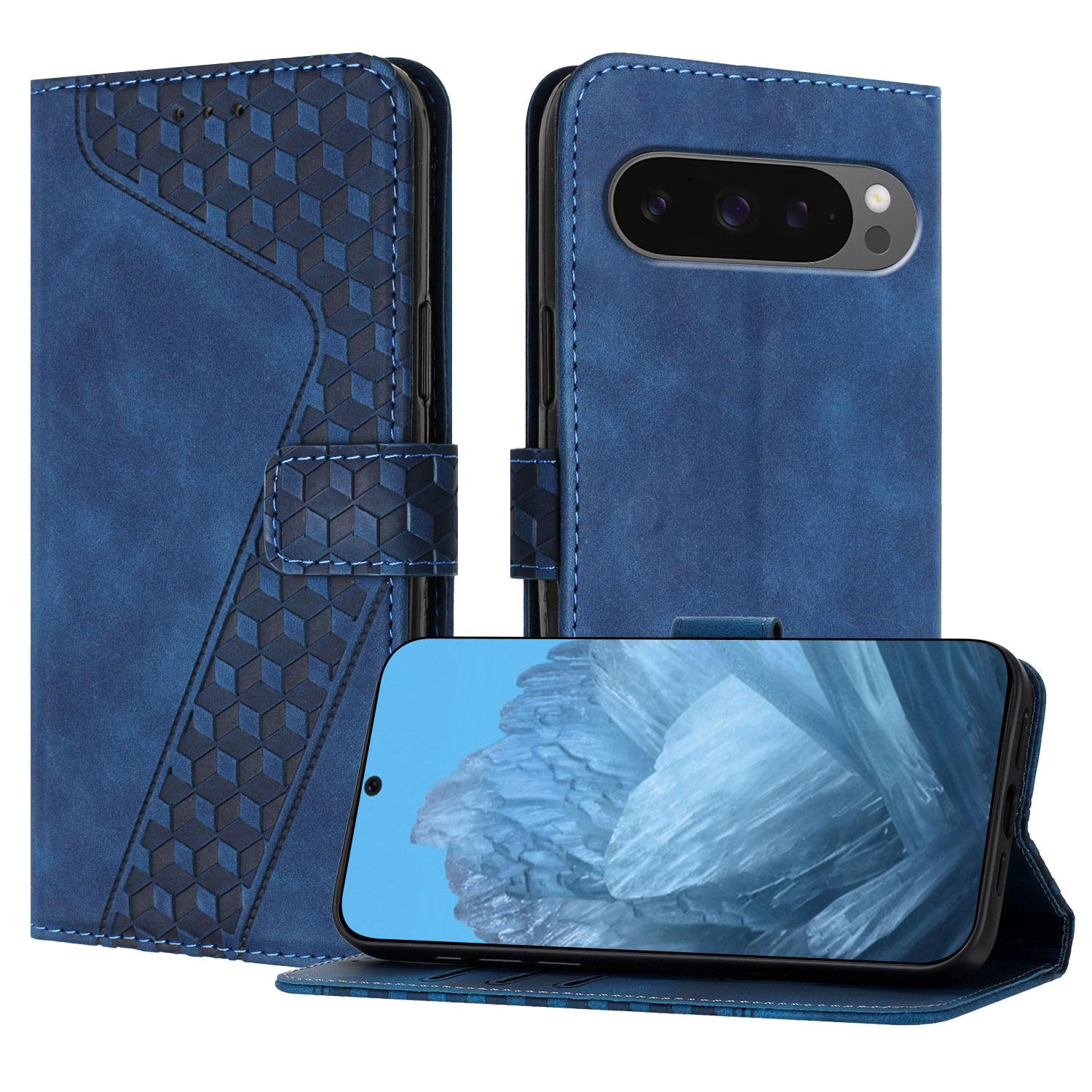 

For Google Pixel 10 Pro XL Leather Case 7-Shaped Pattern Wallet Stand Shockproof Phone Cover