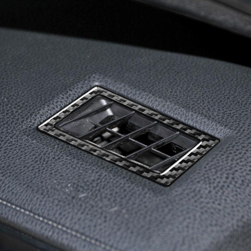 Real Carbon Fiber Car Accessories Dashboard Vent Trim Cover Soft Sticker For Toyota Corolla 11th Gen 2014 2015 2016 2017 2018
