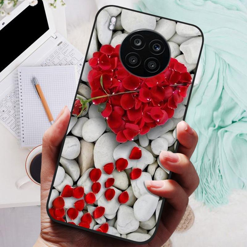 For Honor 50 Lite Case Black Cover Lion Wolf Silicone Soft Back Cases For Huawei Honor 50 Lite Pro Phone Case Protective Shell