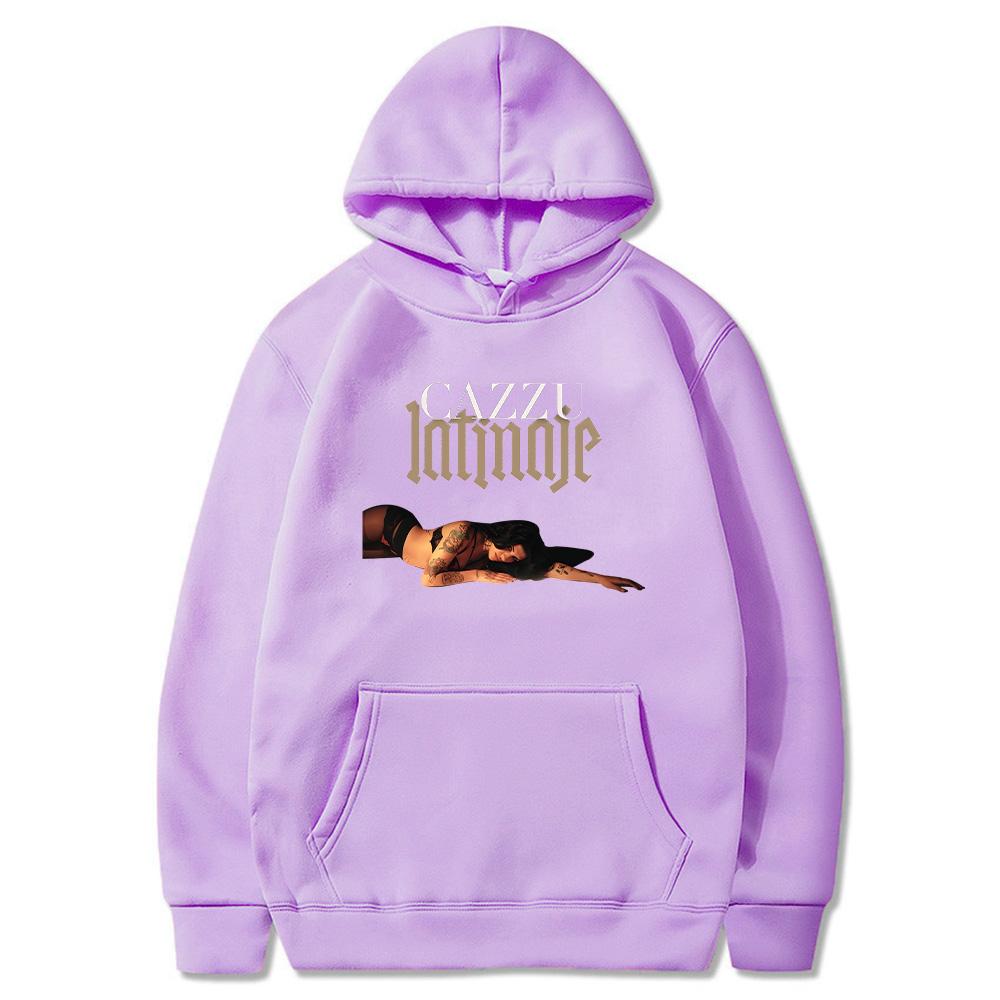 Cazzu Latinaje Tour Hoodies Trendy Men Women Sweatshirts for Autumn Winter Long Sleeve Pullovers Loose Casual Clothing