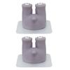 2Pcs Kids Toothbrush Holder Cute Cartoon Shaped Wall Mounted Toothbrush Stand for Bathroom Kitten Tail Shape