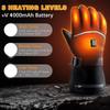 Heated Heated Gloves 4000mAh Electric Ski Gloves  for Cycling Hiking Camping