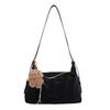 Casual Commuting Tote Bag, Soft Leather, Simple and Niche Single-shoulder Bag