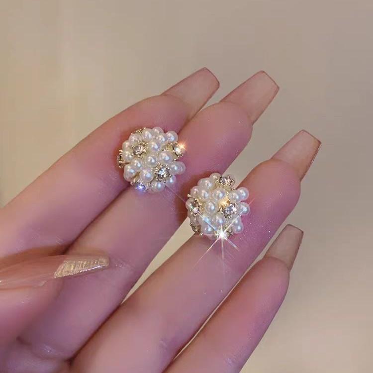 

Элегантные мини-серьги-гвоздики с шариками из бисера для женщин, модные маленькие серьги с искусственным кристаллом и жемчугом, милые украшения для вечеринки, подарок девушке золотой