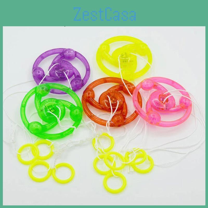 Jbbr Large Light-up Pull String Spinning Wheel Flashing Classic Toy For Kids And Students