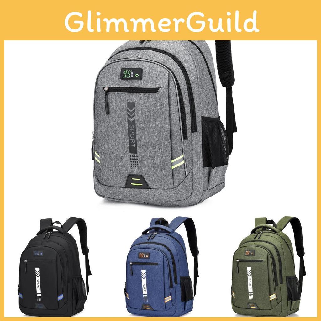 School Multifunctional Backpack Withletter Embossing Design For Daily Use