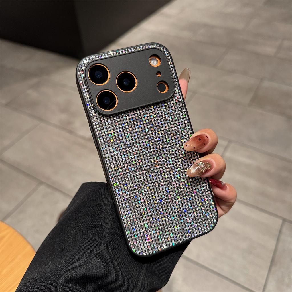 Carcasă Estetică cu Paiete Cer Înstelat și Diamante pentru iPhone 17 Air 16 E 15 14 Plus 13 12 11 Pro X R S Max Husa Strălucitoare cu Strass