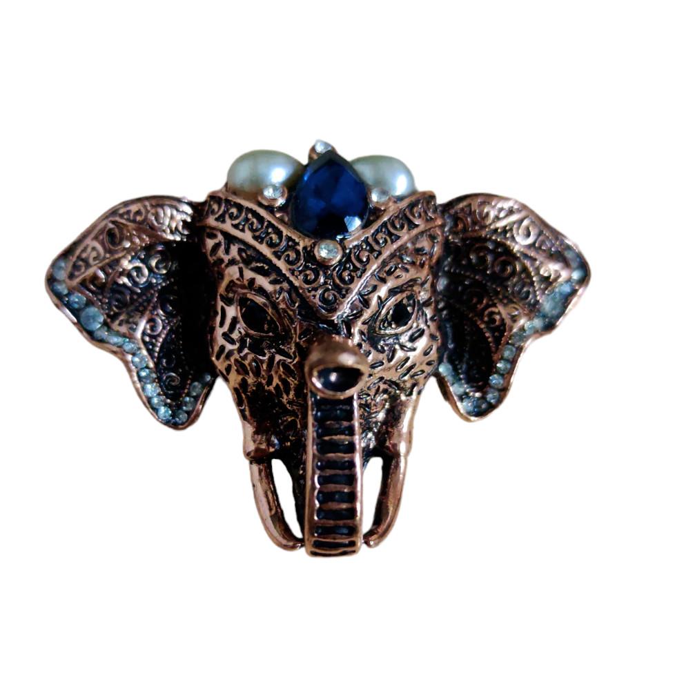 @ Stylish Elephant Brooch Pin For Copper Color Zr953-60%Off