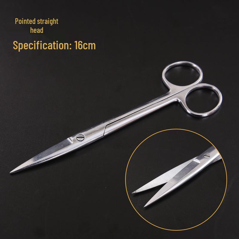 Stainless Steel Surgical & Teaching Dissection Scissors - Straight/Round Cutting & Gauze Scissors