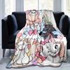 1pc, Marie Cat (1) Home Decor Flannel Blanket, Perfect Gift for Bedroom, Living Room, Travel, Camping, Car, Beach, Office Nap, Ideal Sofa Throw, Outdo