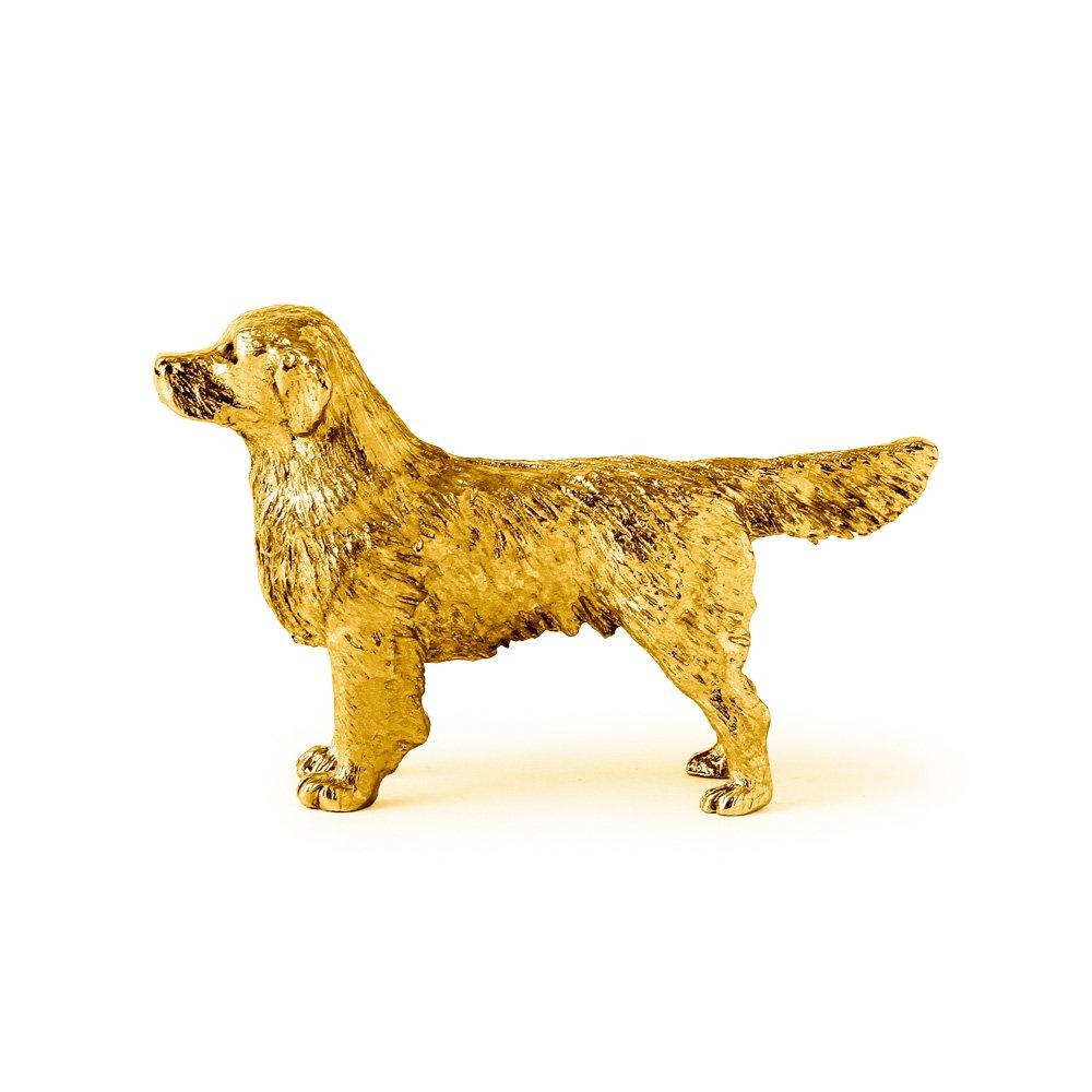 Golden Retriever 22ct Gold Plated Made In England Art Dog Figure Collection