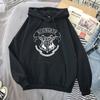 Women's Fashionable Long Sleeved Pocket Printed Loose Hoodie Sweatshirt Top