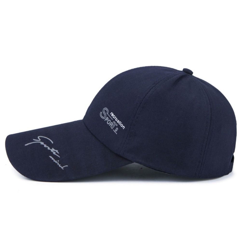 Breathable Peaked Caps Letter Printed Sun Protection Cap Golf Fishing Cycling Hat for Women Men