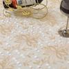 Fashion Satin Embroidered Lace Tablecloth Elegant Lace Design Round Tablecloth Vintage Embroidery Table Cover Dining Table