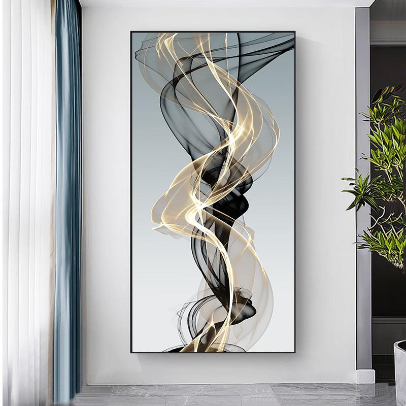 Modern Minimalist Wall Art Fluttering Ribbon Striking HD Canvas Print Poster Home Living Room Bedroom Decorative Painting