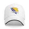 Bosnien und Herzegowina Flaggen Kappen Für Unisex Trendige Baseballkappe Sonnenhut Reise Kopfbedeckung Verstellbar