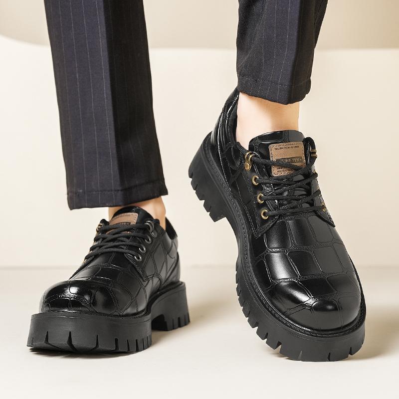 Fashion Oxford Business Office Men's Loafers Leather Shoes Breathable Slip-On Solid Formal Casual Shoes Handmade Designer Men Shoes Moca
