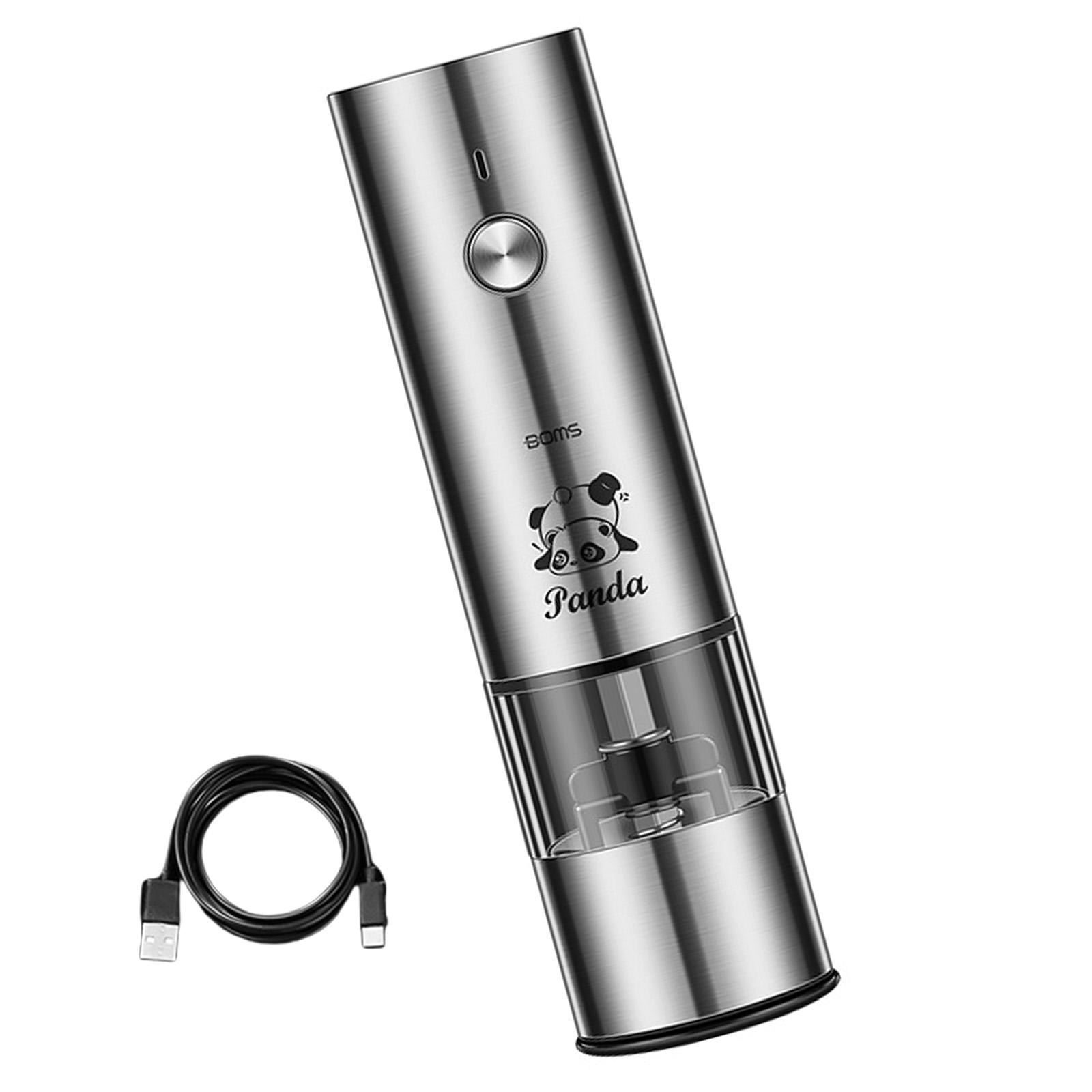 

Convenient Electric Spice Grinder Battery Operated Pepper Mill Set With Ceramic Grinding Core For Long Lasting Freshness A