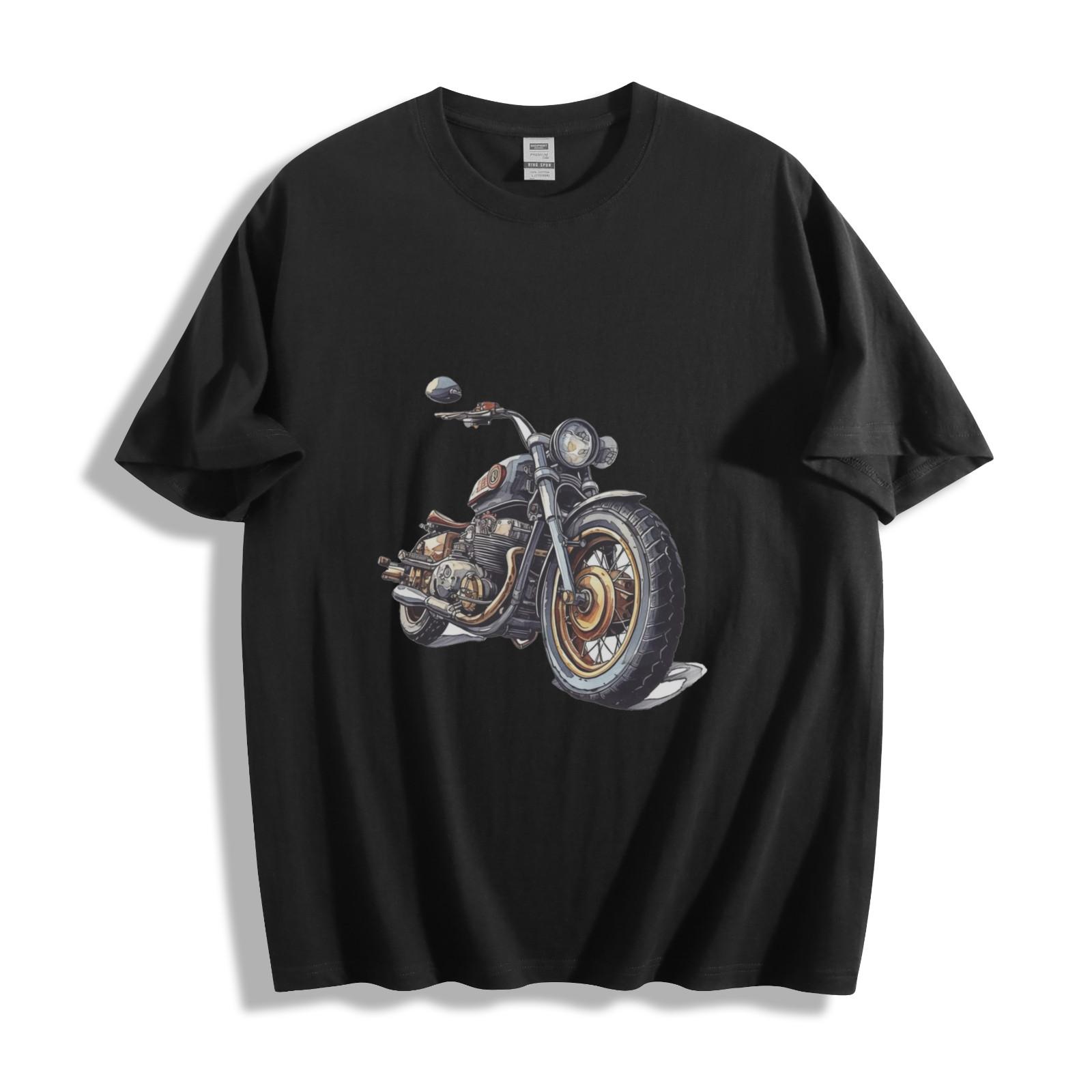 Vintage Road King T-Shirt Mens Womens Tees Top - Classic Biker Art Unisex Tee 3XL