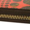 Used 12564 Zippy Wallet M60450 7940 Yayoi Kusama Brown Red Old Model Monogram Pumpkin Dot Rouge Unisex from Japan