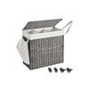SONGMICS Laundry Basket, Handwoven Laundry Hamper, 140L Rattan-Style Washing Basket with 3 Compartments, Removable Liner, Handles, Lid, Living Room