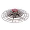 Mountain Bike Freewheel Bicycle Split Structure Hollow 46T Cassette Flywheel Silver10 Speed 46T
