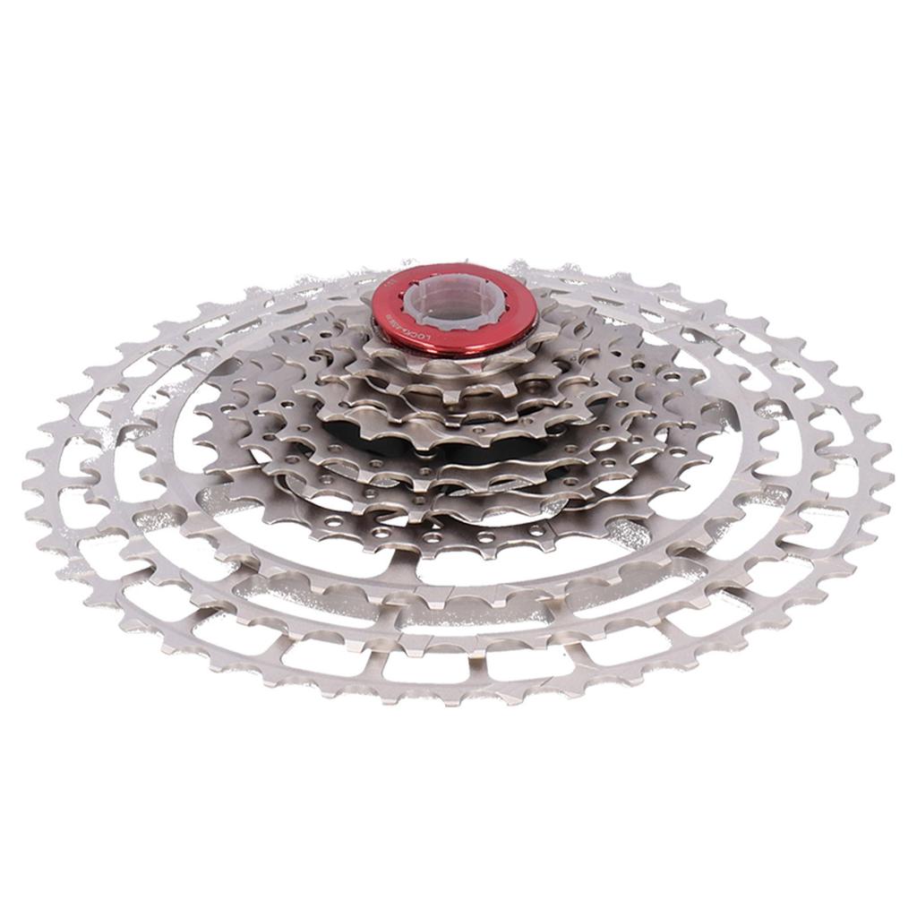 Mountain Bike Freewheel Bicycle Split Structure Hollow 46T Cassette Flywheel Silver10 Speed 46T