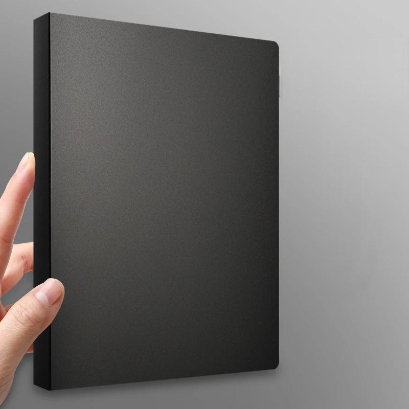 NEW A4 4-hole D-type Clip Clip Blue Folder Perforated Transparent Binder Folder A4 Folder