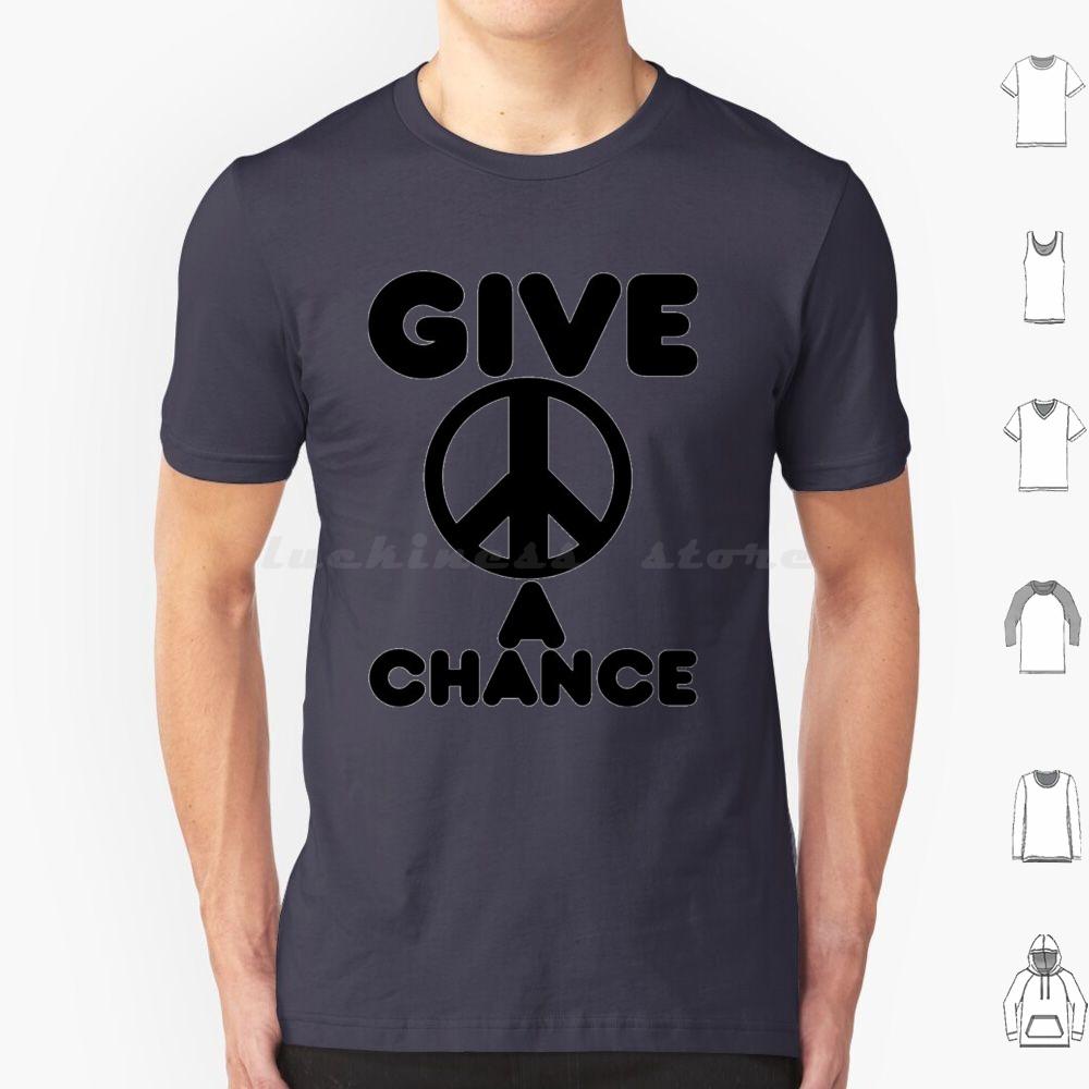 Give Peace A Chance Essential T Shirt Big Size 100 Cotton Yoko Ono Yoko Peace The Music Ono 60s Imagine John Ringo Love 70s