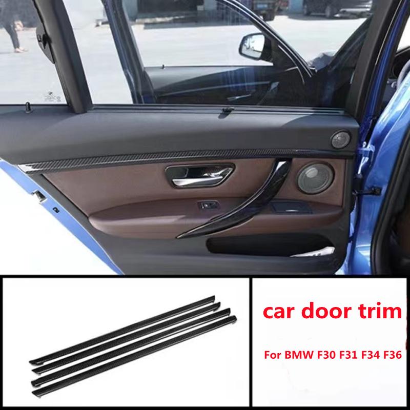 Styling auta vzor karbonových vláken panel tlačítka zvedání skla okna dekorativní nálepka pro BMW řady 3/4 F30 F31 F34