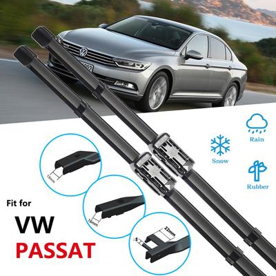 For Volkswagen VW Passat B5 B6 B7 B8 2002~ Wiper Blade Car Accessories Stickers Front Windshield Wipers 2003 2010 2016