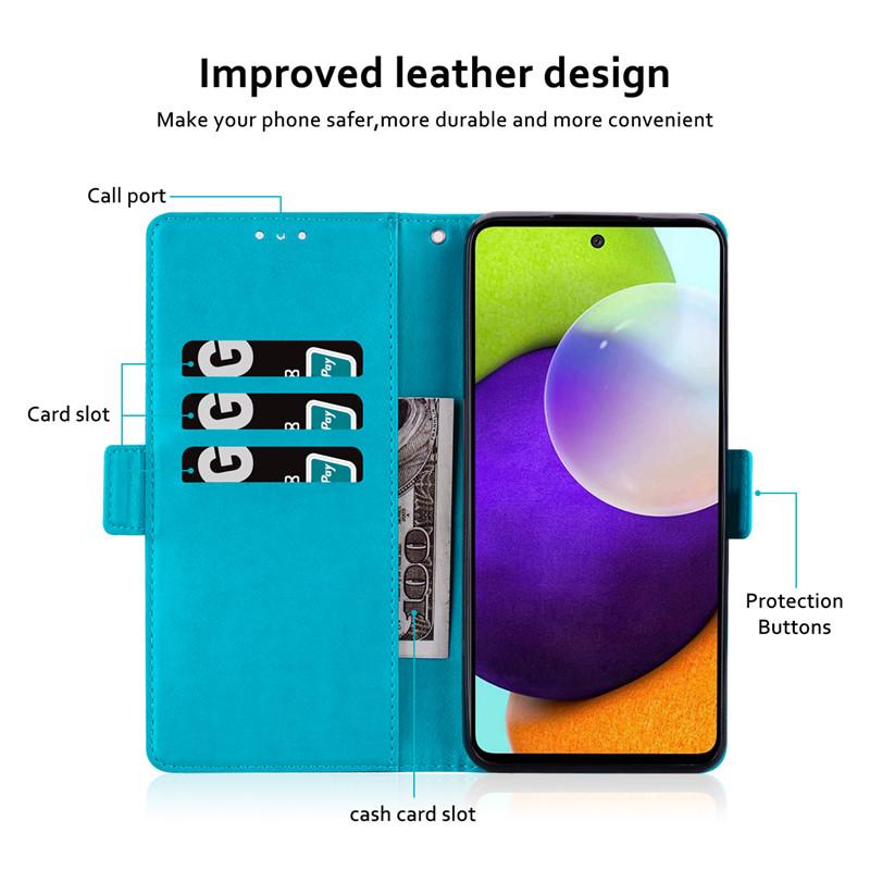 Flip Leather Wallet Case For iPhone 13 12 11 Pro Samsung Galaxy A12 A13 A51 A71 J5 Xiaomi Redmi 10 9C 9A 9T 10C 10A Mi 11 Lite POCO X3 Pro Phone Cases