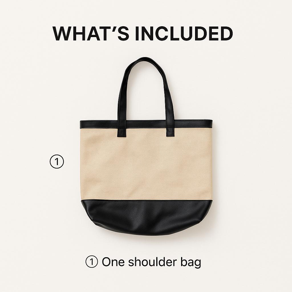 Daiso Large Mesh Shoulder Bag - Navy
