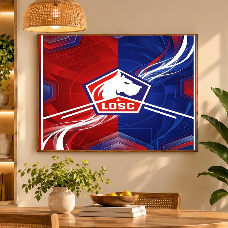 5D Diamond Painting LOSC Lille FC DIY Full Drill Diamond Art Kit Home Decoration