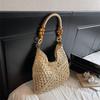 Handwoven Crochet Boho Tote Bag for Women Summer Beach Travel Casual Use